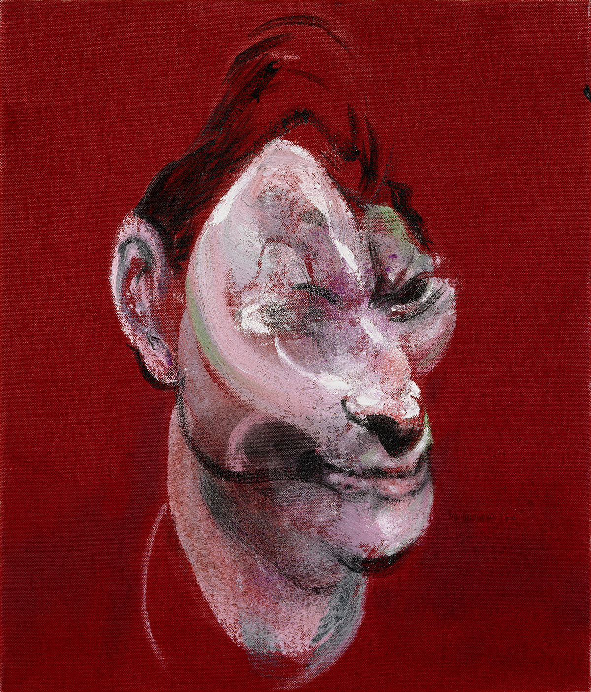 Three Studies for Portrait of Lucian Freud, right panel
